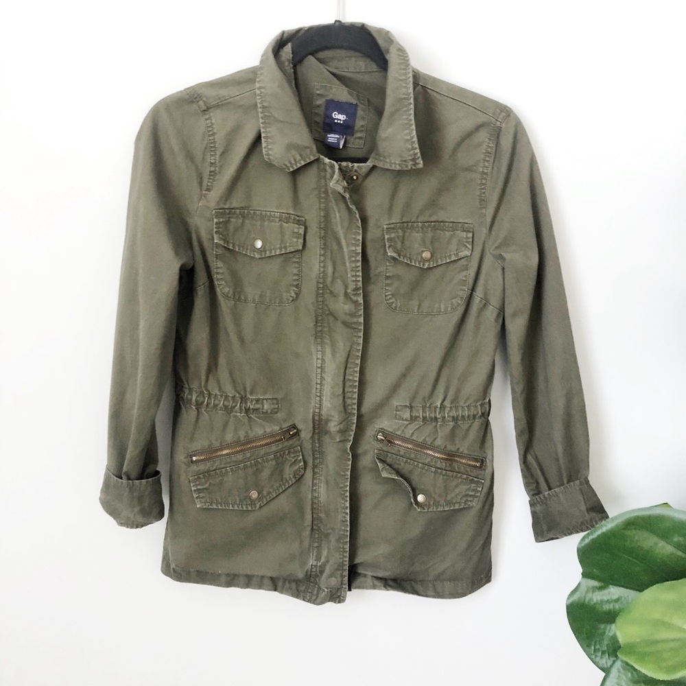 Gap Army Green Utility Jacket